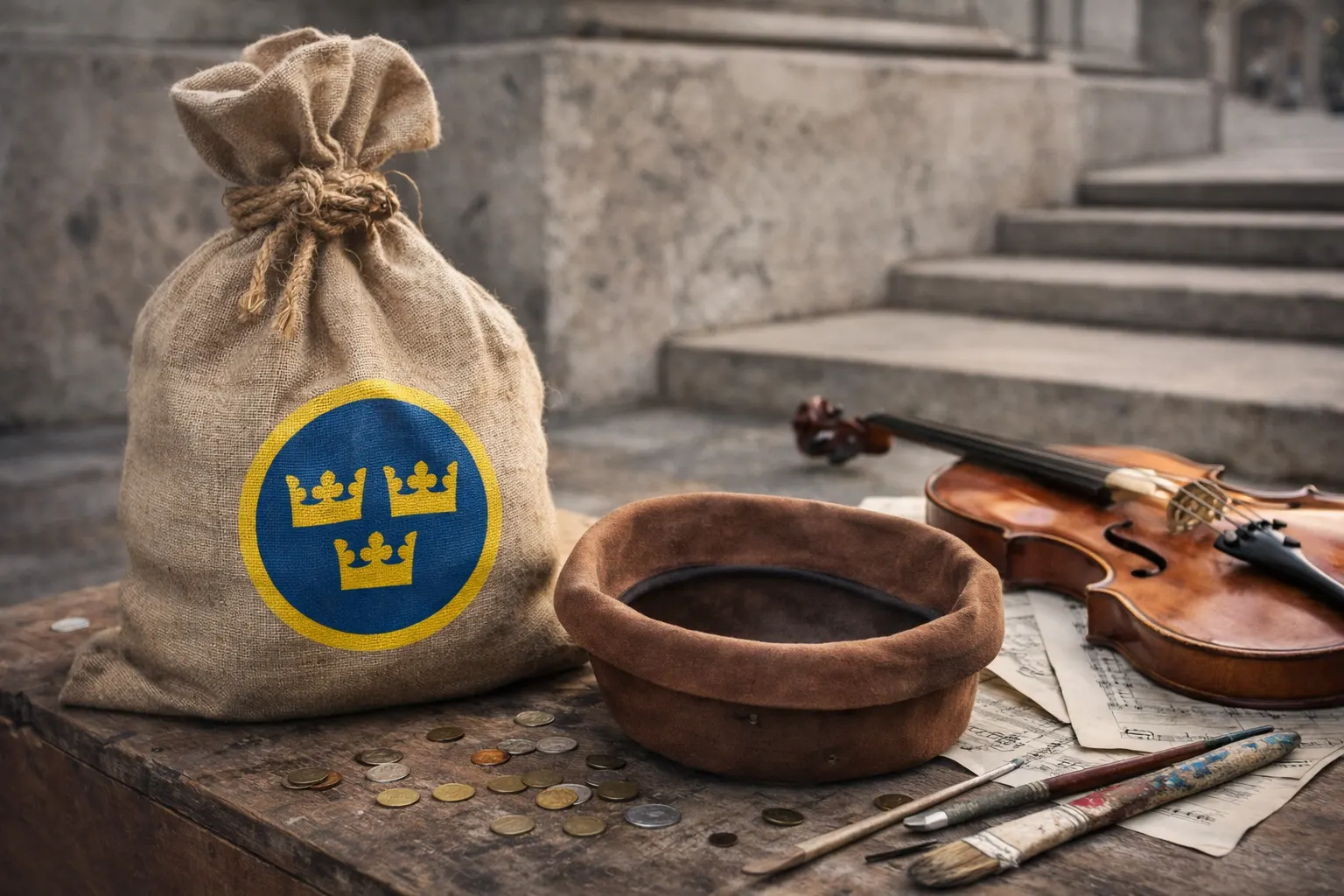 kultur mindre pengar