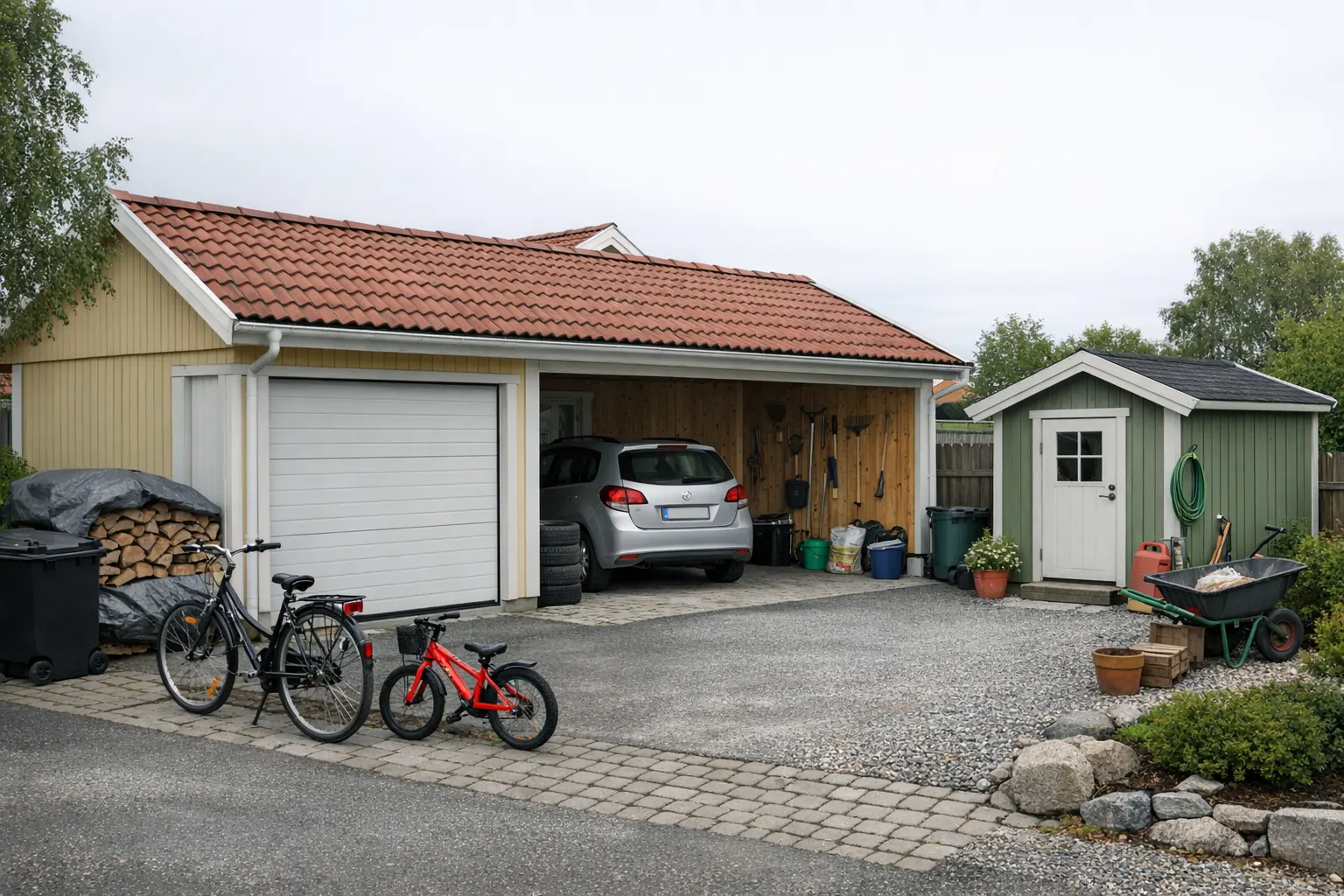 Villa med carport